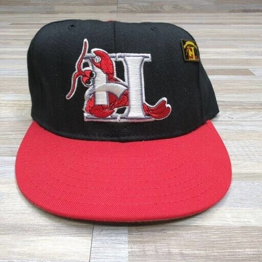 Vintage Hickory Crawdads Hat, Pro Line Sz 6 3/4 Fitted White Sox, Made USA MILB